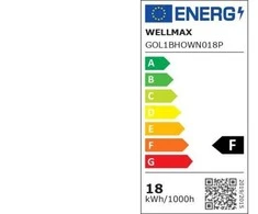 Lubinis šviestuvas Wellmax Lampa LED Bulkhead + PIR Czujnik Ruchu Owalny Baltas 18W 92lm/W 1650lm IP54 Neutralna 4000K SAMSUNG / GOL1BHOWN018P