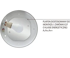 Lubinis šviestuvas Lubų žibintas KEL Sun 1x18W (W-97633)