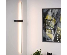 Lucide sieninis šviestuvas Modern Segin sieninis šviestuvas LED juostelė 10W 2700K metalinė juoda