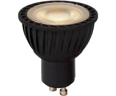 Lucide LED lemputė 49006/05/30 Lucide GU10 5W 3000K 320lm reguliuojamo ryškumo juoda