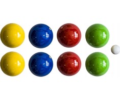 Lucio Londero Mediniai žaidimo kamuoliukai 8 vnt - Boule, Boule, Petanque LONDERO 90 mm lagamine