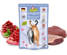 Fox4Pets Kačių Maistas - GRANATAPET DeliCATessen Tunų ir Antienos Drėgnas Maistas 85g