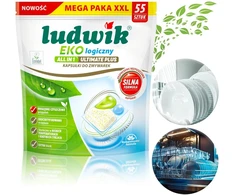 Ludwik Ultimate Plus All in One kapsulės indaplovei 55 vnt.