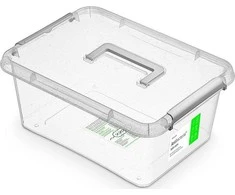 Orplast Antibakterinis laikymo indas su erdve ir rankena 39x29x16,5 cm 12,5 l