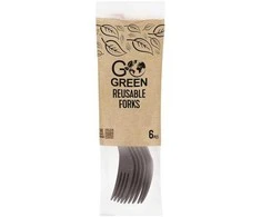 Gogreen Reusable forks Go Žalias 6 pcs. juodas