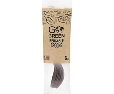 Gogreen Reusable spoons Go Žalias 6 pcs. juodas