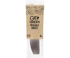 Gogreen Reusable knives Go Žalias 6 pcs. juodas