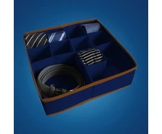ORDINETT Box with sections L 30,5x30,5x10cm Mėlyna