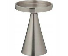 Lumarko Candle holder A67102360. aliuminio. 13 cm. sidabrinis col.