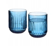 Lumarko Allesken ELISE Mėlynas Komplet 4 szklanek 260ml7,5x7,5x9,4 cm