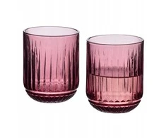 Lumarko Allesken ELISE PURPLE Komplet 4 szklanek 260ml7,5x7,5x9,4 cm