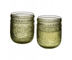 Lumarko Allesken ELISE Žalias Komplet 4 szklanek 260ml7,5x7,5x9,2 cm