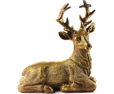 Mondex Since 1986 SANTA LILA Figūrėlė Jeleń auksinė 15x7x18 cm