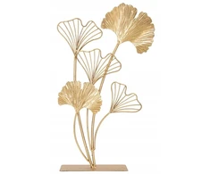 Lumarko Figūrėlė dekoracyjna LEAF, metalo sp., motyw liścia, auksinė, 44,5 cm