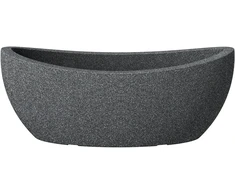 Lumarko Vazonas Scheurich Juodas-Granit 253/58, plastikinis, Ø580mm