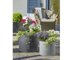 Lumarko FLOWERPOT PLASTIC 130/50 STONY Pilkas D50