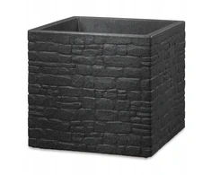 Lumarko FLOWERPOT PLASTIC 246/30 STONY Juodas D30
