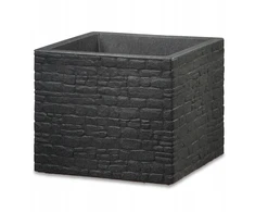 Lumarko FLOWERPOT PLASTIC 246/40 STONY Juodas D40