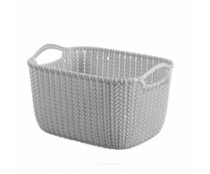 Lumarko Curver krepšys megztas XS stačiakampis 3L 25x18x14cm šviesiai pilkas