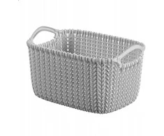 Curver Basket Knit XS rectangle 3L 25x18x14cm light pilkas
