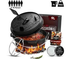 Lumarko Gusskönig Klasyczny Dutch Oven Set 9 L bez nóg