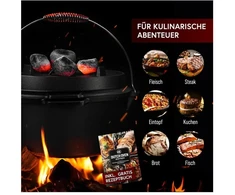 Lumarko Gusskönig Klasyczny Dutch Oven Set 9 L bez nóg