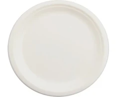 Lumarko lėkštė Nature Baltas Pagaminta iš cukranendrių 17,5cm 50vnt...