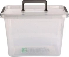 Orplast Antibakterinis laikymo indas su sidabrino mikrodalelėmis, su dangteliu ir rankena 39x29x26cm 19l (1533)