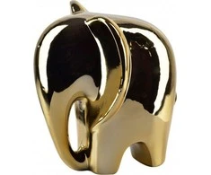 Mondex MIA GOLD Figura słoń 15x13x16,4 cm