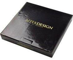 Affek Design DIAMOND Juodas 2 desertinių lėkščių rinkinys 20,5 cm