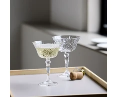 Šampano taurės Lyngby Glas Krystal Melodia