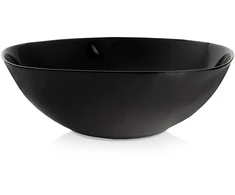 Lumarko Orion Stiklinė salotų dubuo LUNA 25 cm 2 L, juoda