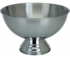 Lumarko nerūdijančio plieno dubuo - vaisiams, punšui - 38 cm, matinis
