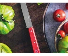 Lumarko Opinel peilis dantytas raudonas 113