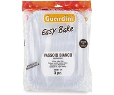 Guardini Paper trays baltas set of 3 Easy Bake 23 x 31 cm