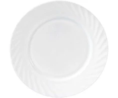 Okko Lumarko Lėkštė vakarienei 20,2 cm banguotos baltos spalvos