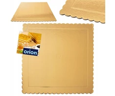 Lumarko Orion torto padėkliukas auksinis 34x34 cm dvipusis