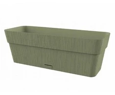 Stefanplast Flower box with tray Ethica 30x13x12cm žalias