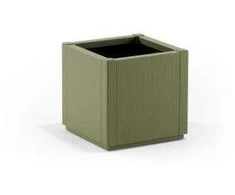 Stefanplast Flower box square Ethica 36x36x35cm žalias
