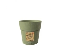 Stefanplast Flower pot with tray Ethica Ø15x15cm žalias