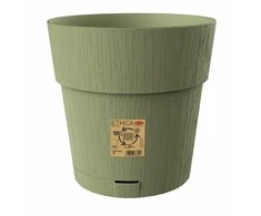 Stefanplast Flower pot with tray Ethica Ø30x29cm žalias