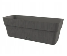 Stefanplast gėlių dėžutė su padėklu Ethica 50x18x17cm pilka