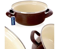 Lumarko Orion Emaliuotas puodas 14 cm, 600 ml, rudas