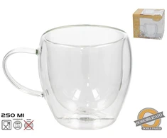 Dvigubos sienelės puodelis 250 ml, 9 x 12,5 x 9 cm, KITCHEN&amp;GO