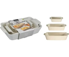 Mondex Lumarko Rinkinys 3 keramikos kepimo indai, 2,5 l / 1,5 l / 500 ml