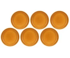 Rose&amp;Tulipani ROP ROSE&TULIPANI 6 Soup Plates Set Oranžinis