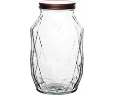 „Allesken BASIC KITCHEN“ deimantinis stiklainis, 3400 ml, 10,5 x 17 x 26,2 cm