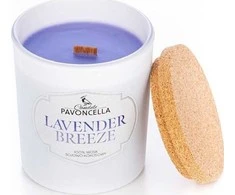 Sojų skonio žvakė „Lavender Breeze“, balta, 135 g