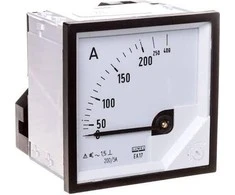 Lumel 200 / 400A 200 / 5A 7x72mm analoginio matricinio amperometro IP50 C3 K = 90 st (EA17N F41800000000)