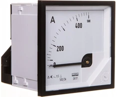 Lumel Analoginės plokštės ampermetras 500/5A 72x72mm k=90° EA17N E42200000000 - EA17N E42200000000